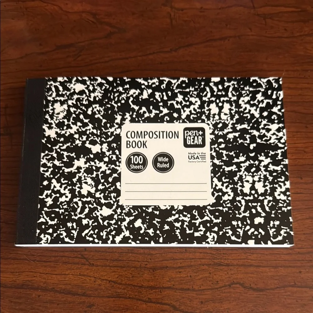 NWT Pen+Gear Half Sized Black and White Composition Books (10)